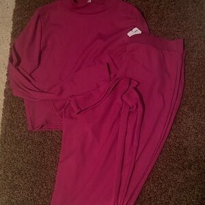 Stylish Raspberry Two piece Set